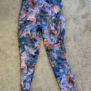 lululemon athletica Swirl Print Leggings - Blue, Orange, Pink